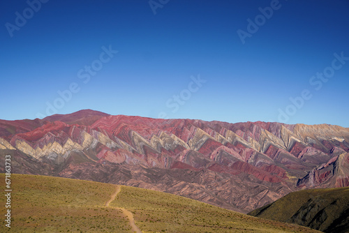 Cero de los catorce colores en la Serranía del Hornocal, Quebrada de Humahuaca, Jujuy, Argentina photo