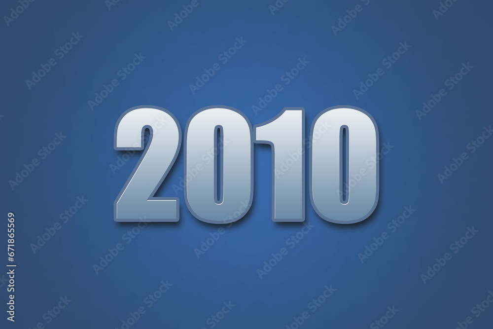 Year 2010 numeric typography text design on gradient color background. 2010 calendar year design. Year 2010 numeric typography text design on gradient color background. 2010 calendar year design.