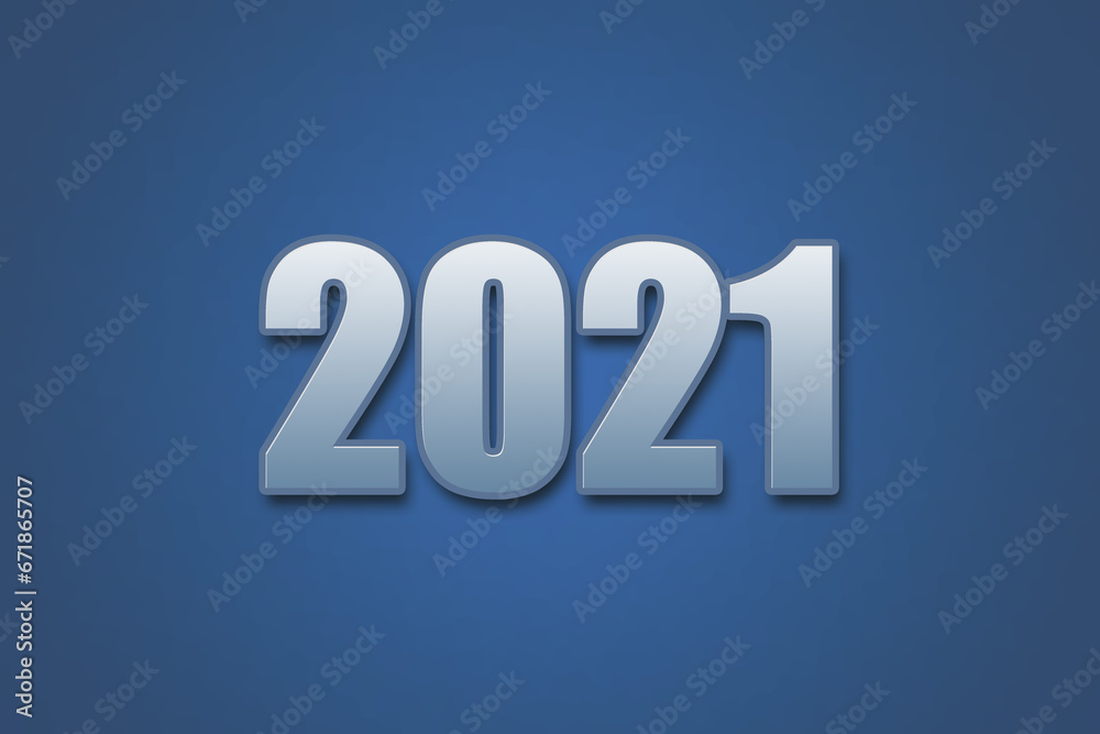 Year 2021 numeric typography text design on gradient color background. 2021 calendar year design. Year 2021 numeric typography text design on gradient color background. 2021 calendar year design.