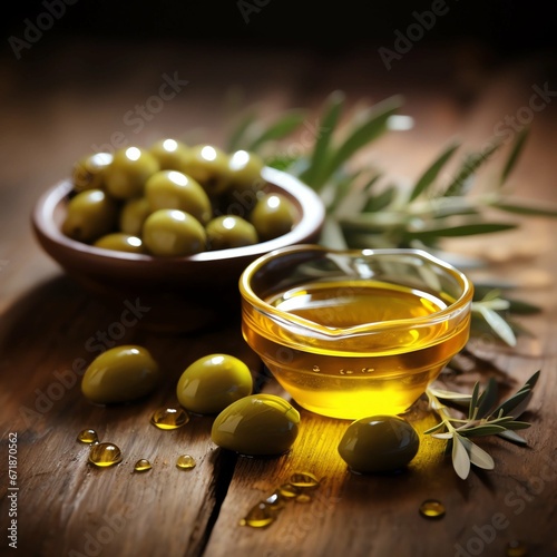 olive oil and olives