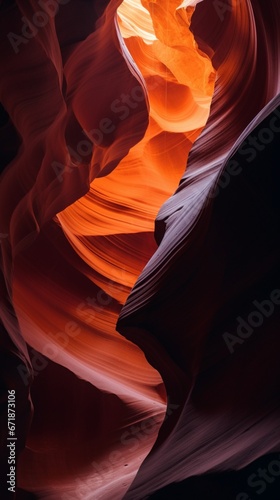 Antelope canyon national park arizona upper photography image AI generated art