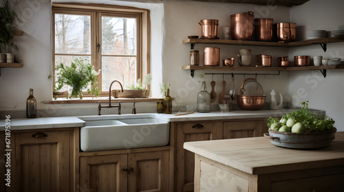 Charming Rustic Kitchen with Farmhouse Details © Matthias