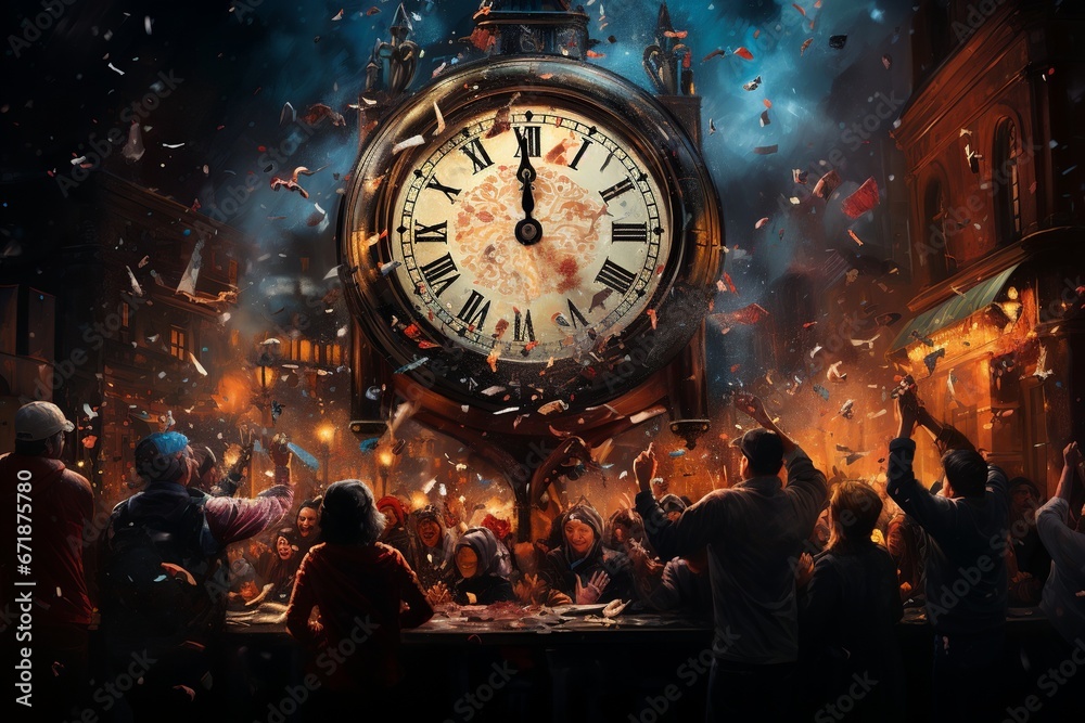 Countdown to the New Year 2024, A Surreal Midnight Party with an