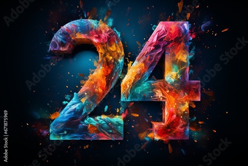 Happy 2024, Welcoming a New Year of Prosperity and Joy with Vibrant Fireworks and Festive Revelry