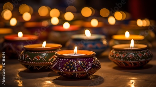 Traditional Diwali Diyas