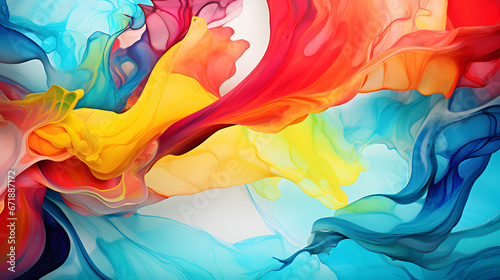 vibrant dynamism of a fluid alcohol ink texture