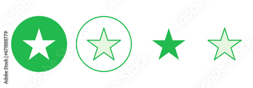 Star Icon set. rating icon vector. favourite star icon