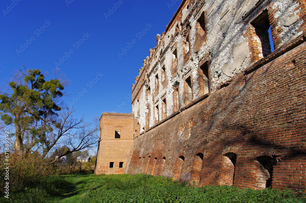 Stary zamek w miejscowości Krupe, Lubelskie Polska. Europa Wschodnia,