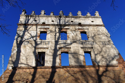 Stary zamek w miejscowości Krupe, Lubelskie Polska. Europa Wschodnia,