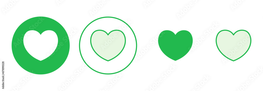 Love icon set. Heart icon vector. Like icon vector. Love icon set. Heart icon vector. Like icon vector.