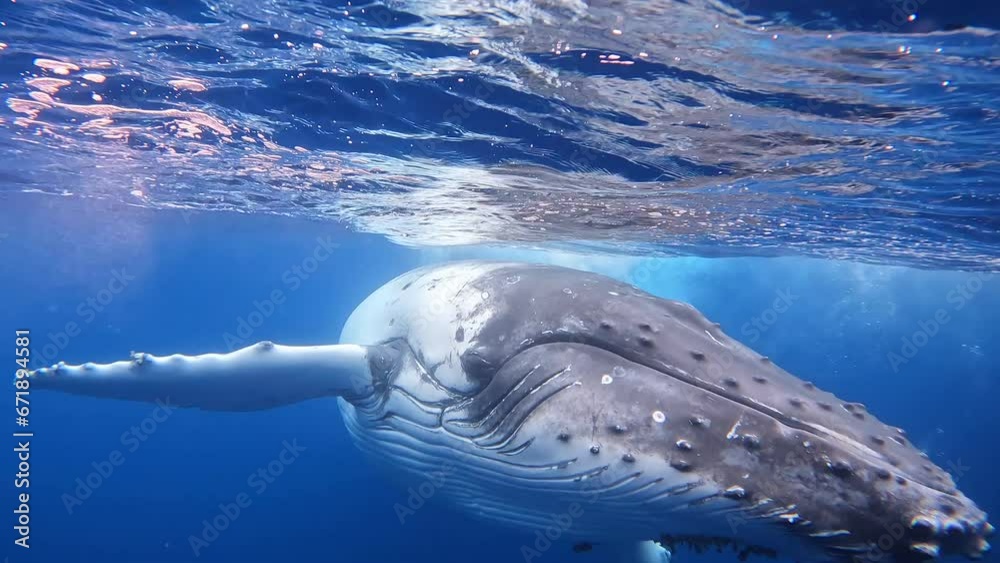 Humpback whale in vava'u ,tonga