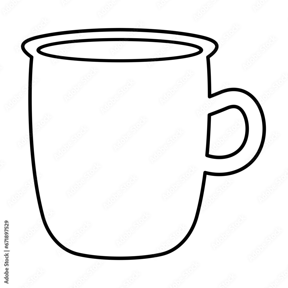 Mug Line art Illustration