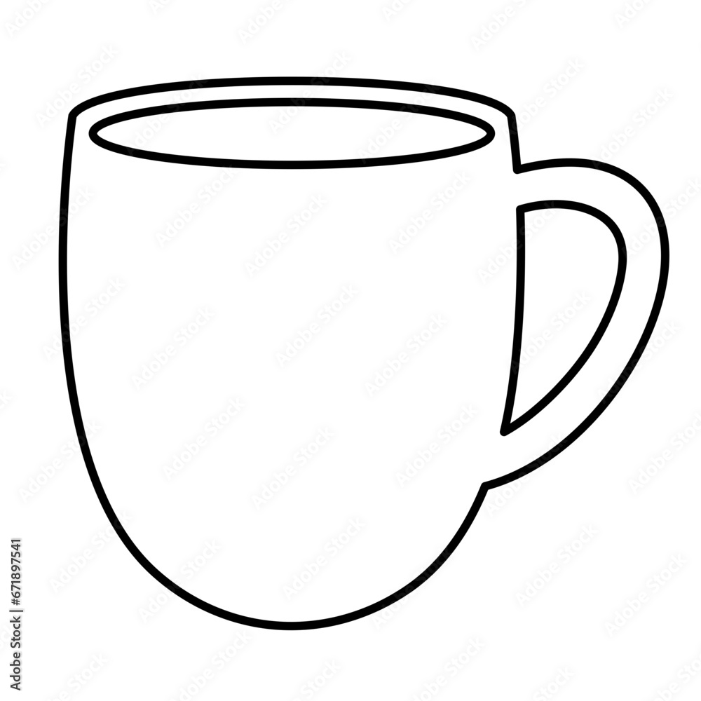 Mug Line art Illustration Mug Line art Illustration