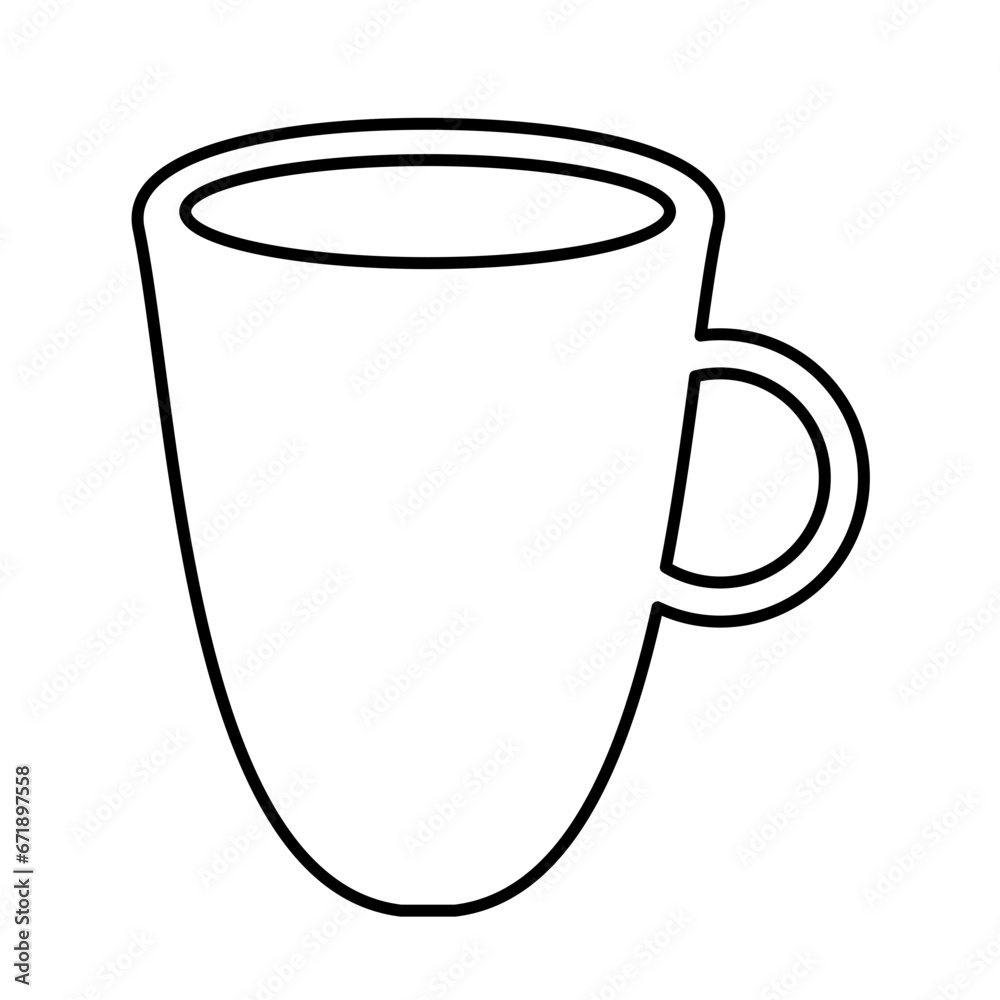 Mug Line art Illustration Mug Line art Illustration