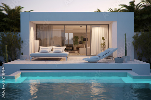 ineminimal modern. mini pool villa