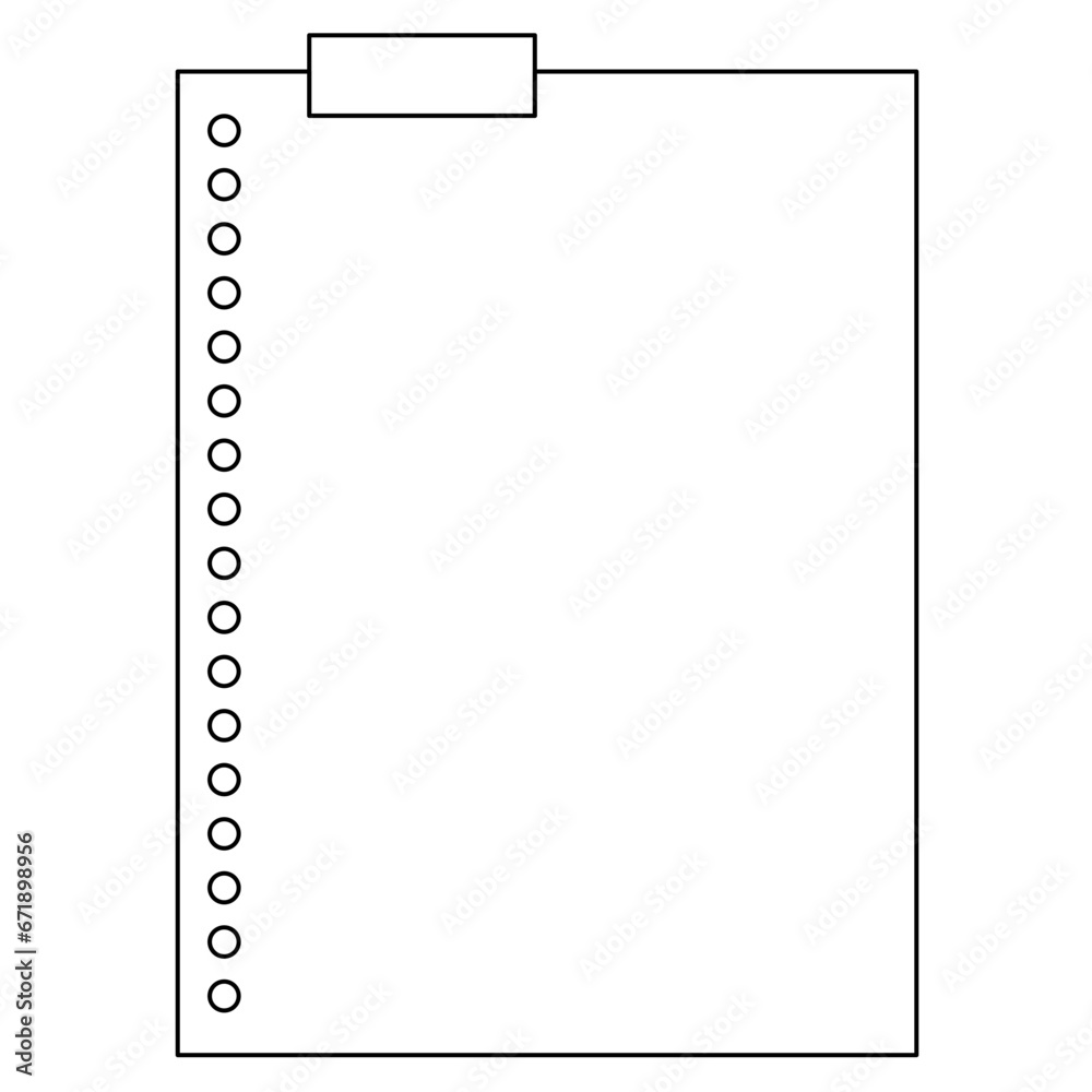 Blank Papers Illustration Lineart Blank Papers Illustration Lineart