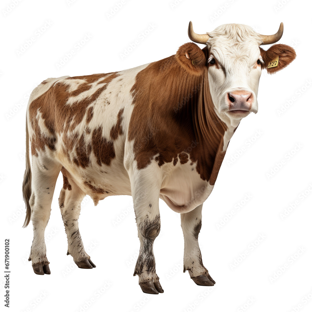 Beef cattle in isolated on transparent background Beef cattle in isolated on transparent background
