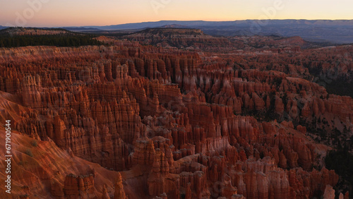Sunrise over Bryce Canyon National Park in Utah, USA