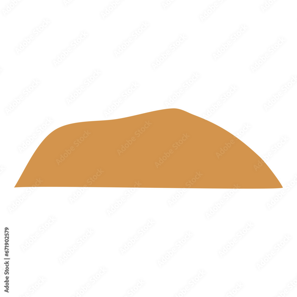 Vector Desert Sand Mounds Illustration Vector Desert Sand Mounds Illustration