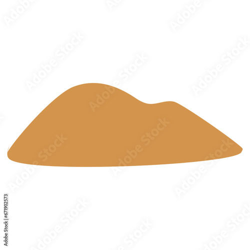 Vector  Desert Sand Mounds Illustration