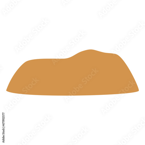 Vector  Desert Sand Mounds Illustration