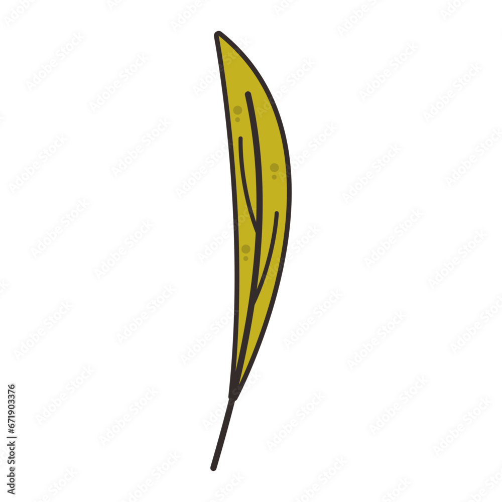 Leaf Element Vector Illustration Leaf Element Vector Illustration