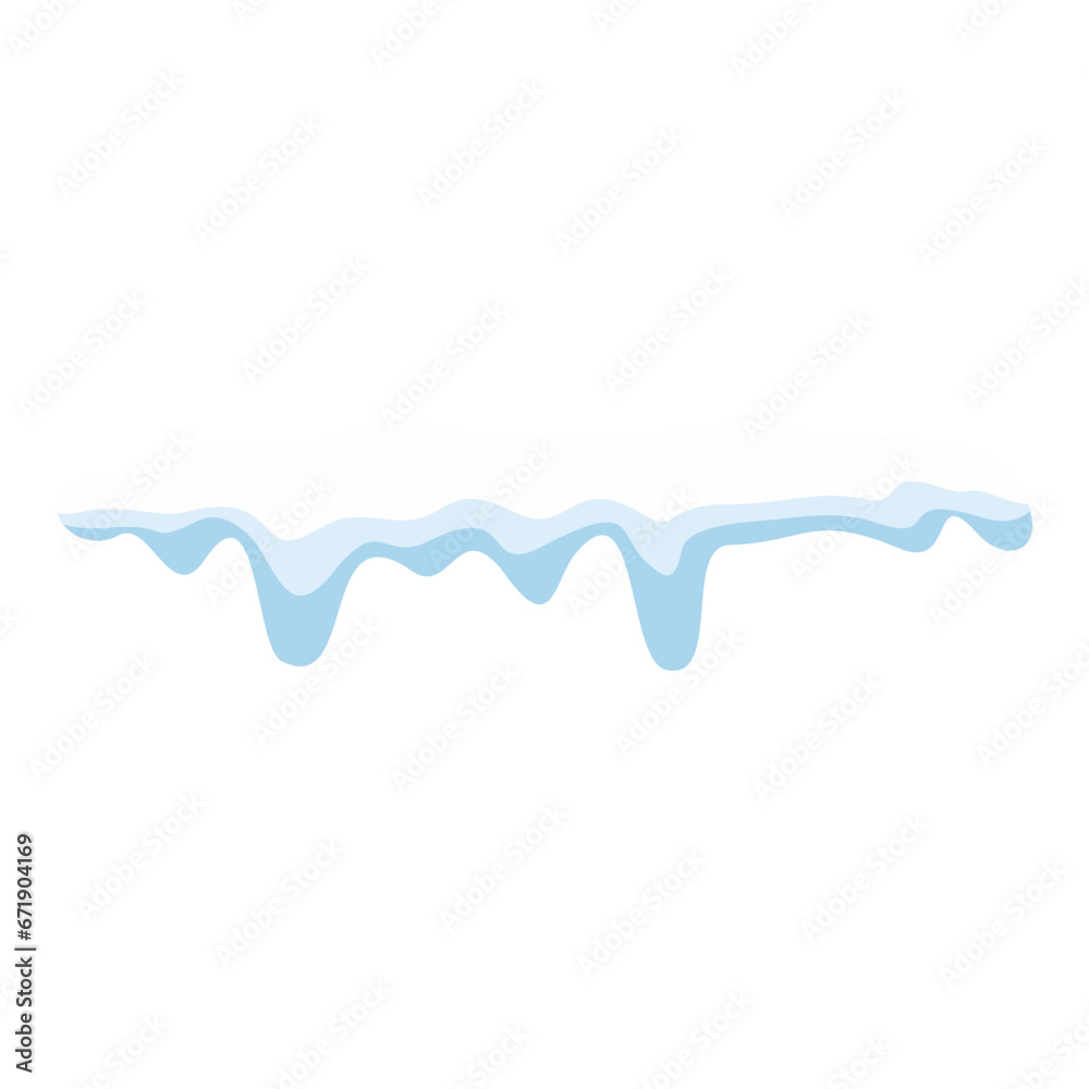 Snow Melted Vector Illustration Snow Melted Vector Illustration