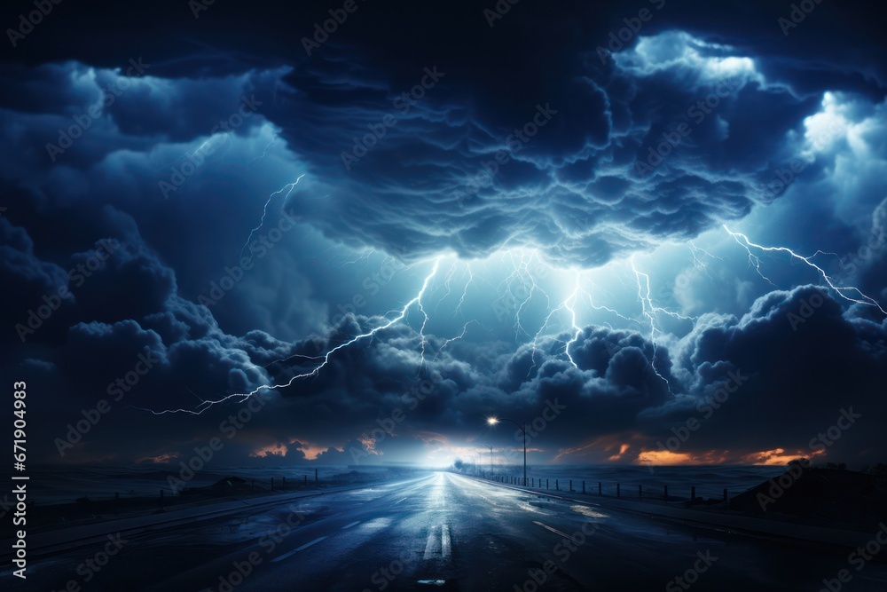 A Sunset Journey Through Stormy Skies A Sunset Journey Through Stormy Skies