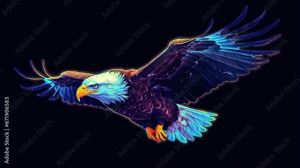 Eagle in flight 