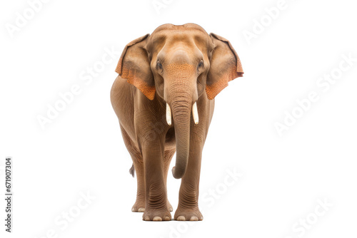 Elephant standing - Thailand. Full-length image of an Asian elephant standing on transparent background