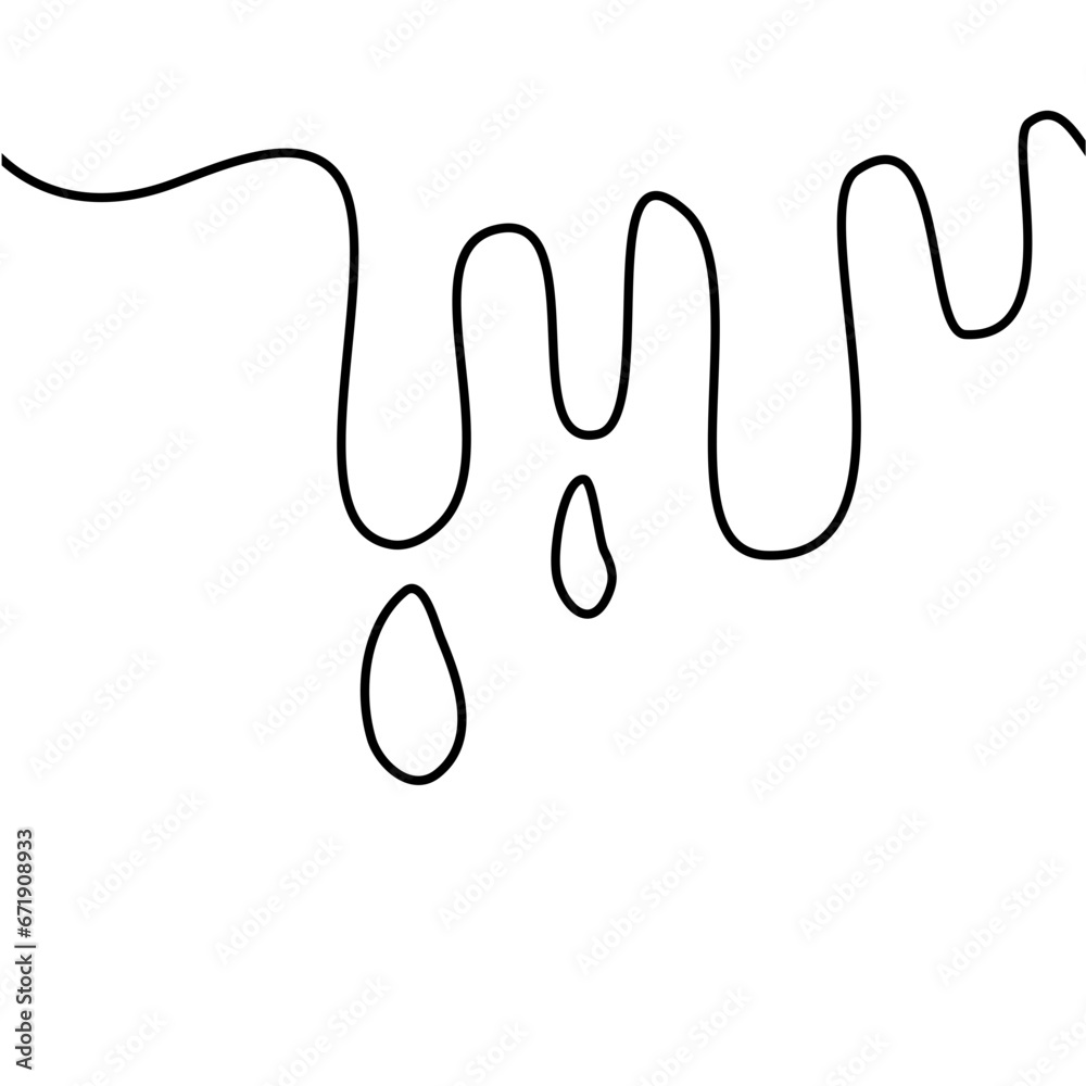 Melted Lines Vector Illustration Melted Lines Vector Illustration