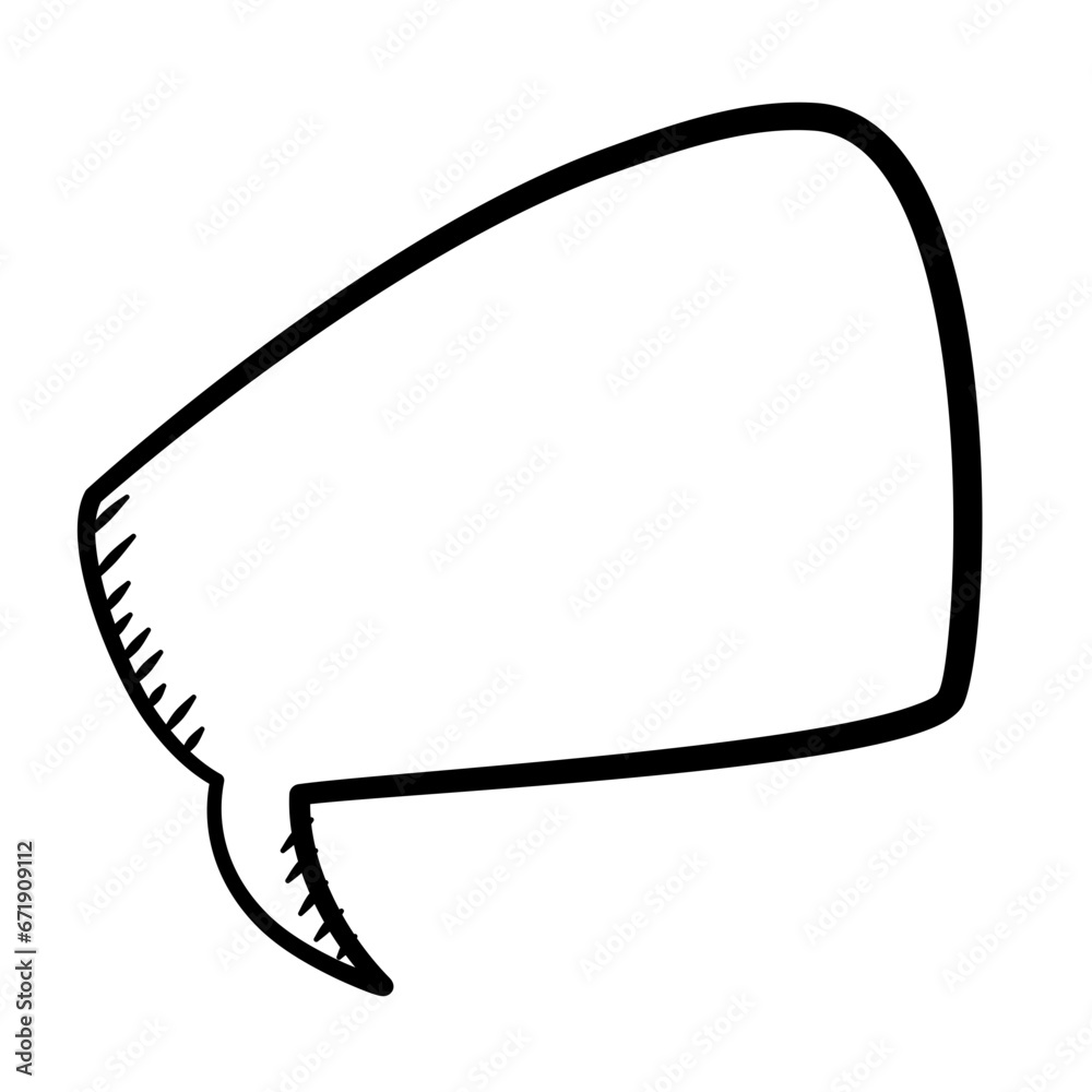 Naklejka premium Speech Bubble Lines Vector Illustration 