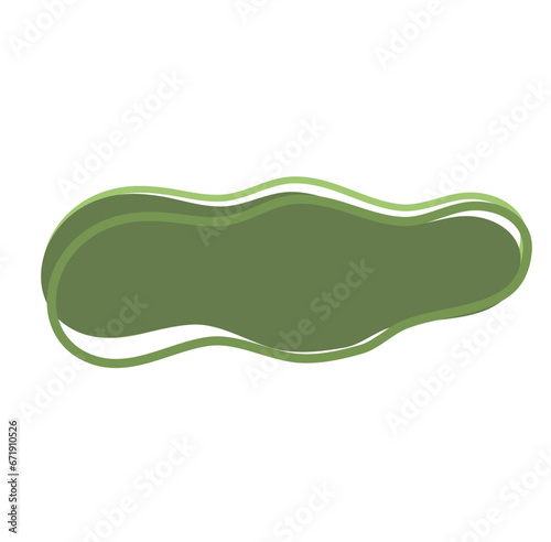 Organic Shape Long Blob Vector 
