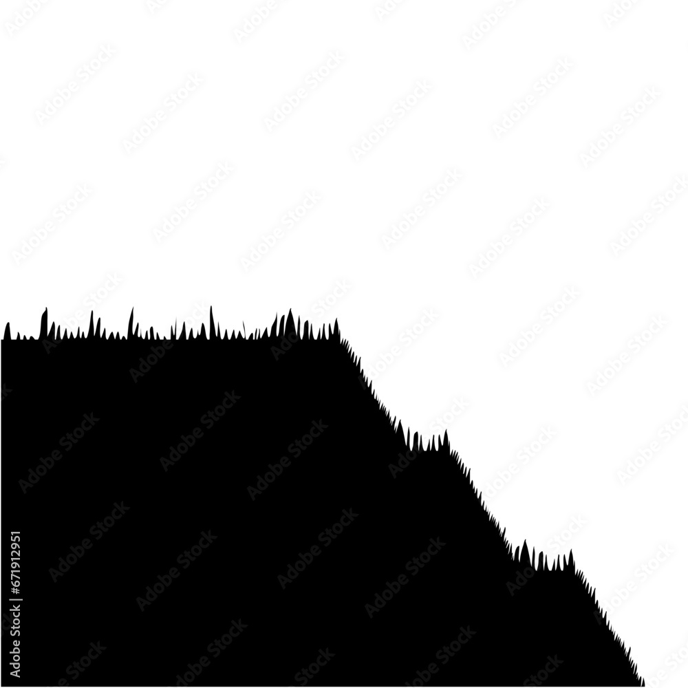 Cartoon Grass Silhouette Cartoon Grass Silhouette