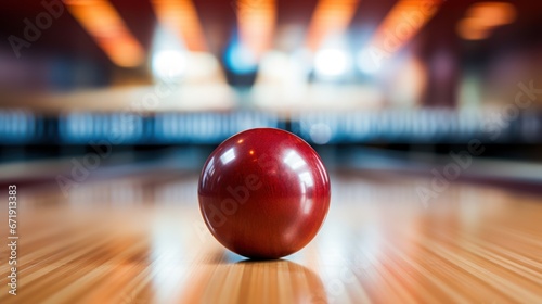 Bowling triumph, striking down the pins with precision and force