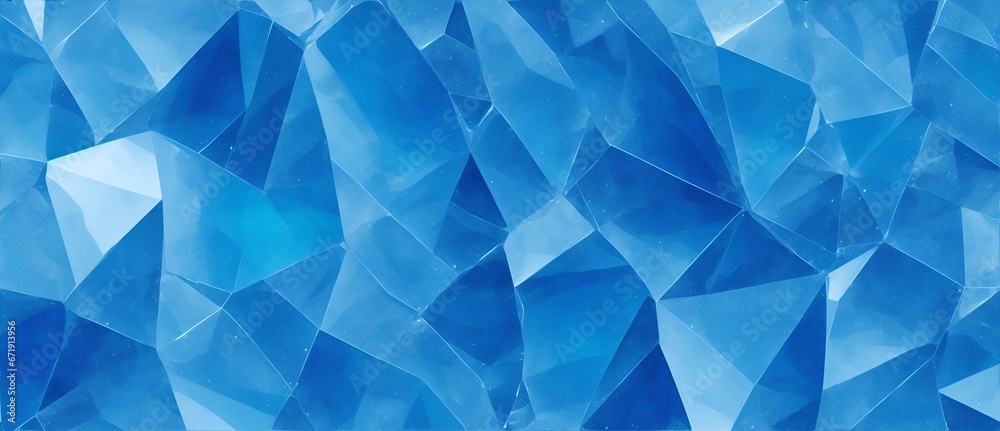 Blue crystal background texture from Generative AI Blue crystal background texture from Generative AI