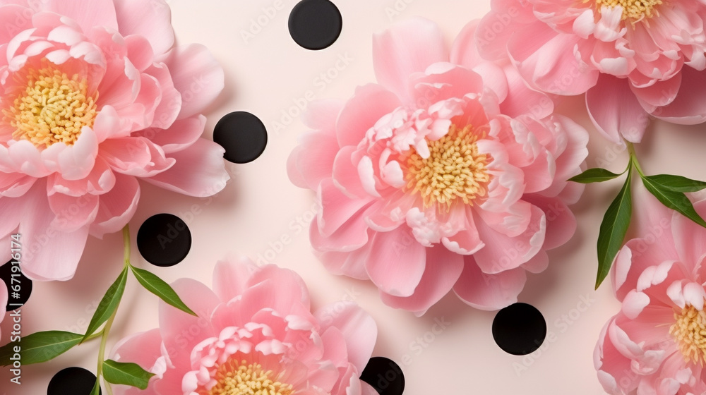 pink and white flowers HD 8K wallpaper Stock Photographic Image 
