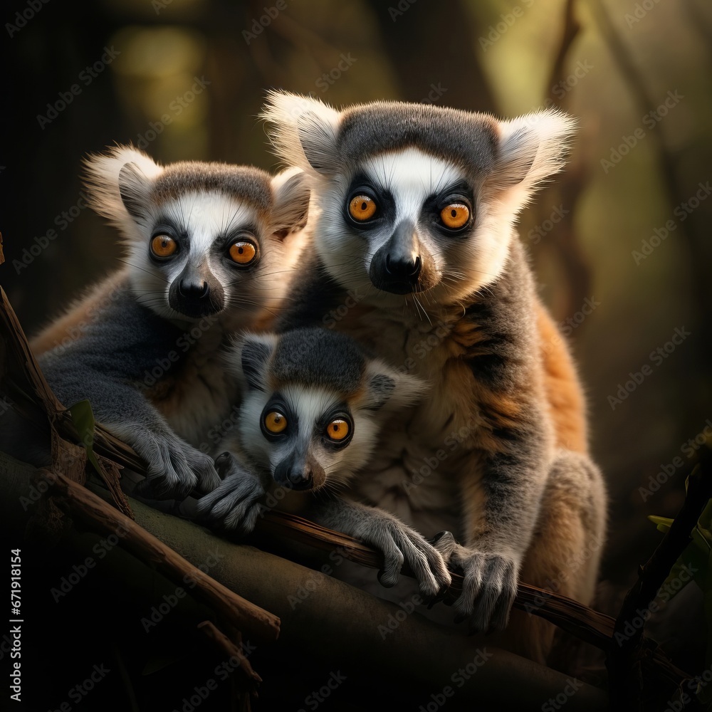 Lemurs in the sun Lemurs in the sun