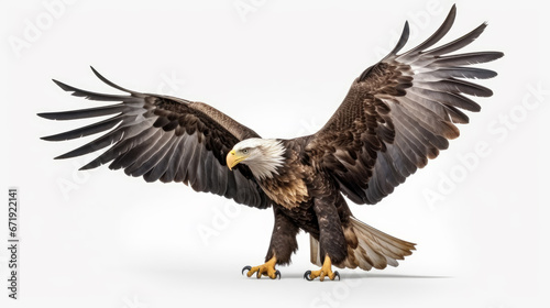 Bald eagle approaching photo