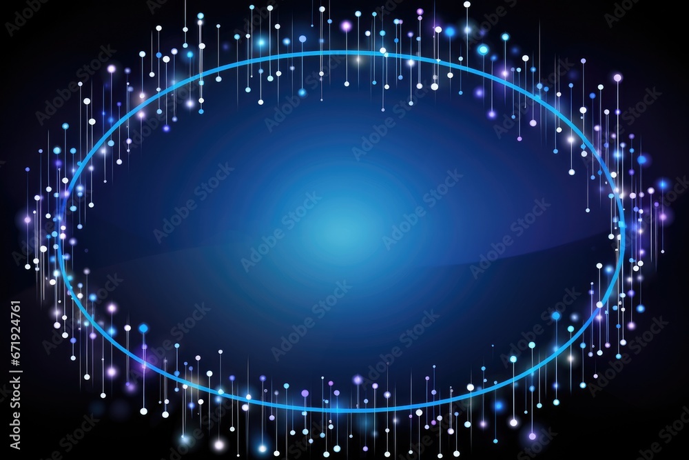 Obraz premium Futuristic technology background, Circle Geometric. Generative AI