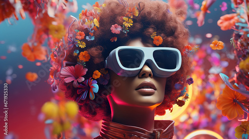  Vivacious Whirlwind of Sweetness, A Burst of Pop, Color, and Swirls in a Vibrant Character Image
