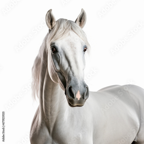 horse isolated on white