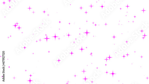 Picture of the twinkle glitter pink star sparkling behind white background