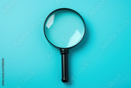 Magnifying glass conceptual illustration, analysis and investigation concept. Generative AI