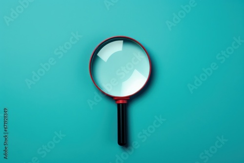 Magnifying glass conceptual illustration, analysis and investigation concept. Generative AI