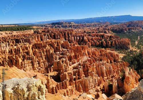 Bryce Canyon. A national park in the USA, Utah. Beautiful views of the canyon