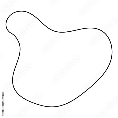 abstract blobs outline for background