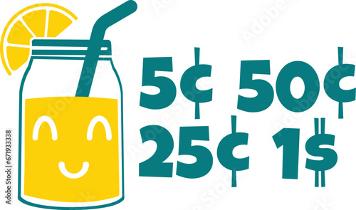 Lemonade Prices - Lemonade Stand Illustration