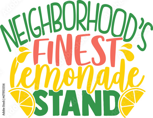 Neighborhoods Finest Lemonade Stand - Lemonade Stand Illustration
