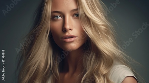 Portrait of a beautiful skin care model 